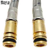 ROCA AG0096509R KIT 2 FLEXIBLES D'ALIMENTATION A CLIPSER D10X3/8" Longueur 600 mm.