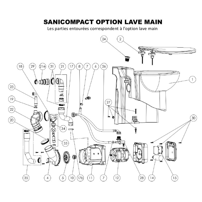 Sanibroyeur Sanicompact 43