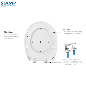 SIAMP 95 9003 10 Abattant WC Estérel Premium.