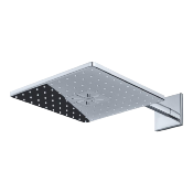 GROHE 26479000 RAINSHOWER SMARTACTIVE 310 CUBE ENSEMBLE DOUCHE DE TÊTE ET BRAS 430 MM, 2 JETS.