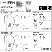 LAUFEN H8921300000001 LEMA/ANTERO Couvercle en céramique pour urinoirs.