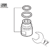 ROCA A525016609 VICTORIA T - KIT RACCORD CONNEXION, DEPART DOUCHE.