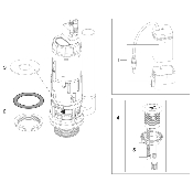 ROCA A822599900 EM1 Mécanisme double chasse électronique sans contact.