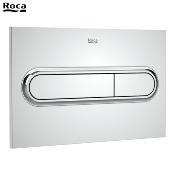 ROCA A890195001 IN-WALL  PL1. Plaque de commande double chasse, Chrome.