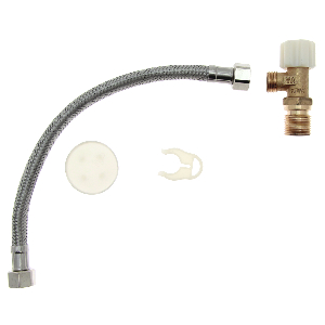 ROCA AV0024000R Kit flexible d'alimentation + Robinet d'arrêt.