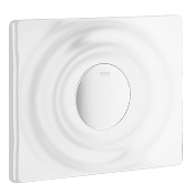 GROHE 38574SH0 Plaque de commande SURF simple touche, Blanc Alpin.