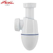 NICOLL 0201282 BM211 EASYPHON - Siphon de lavabo bi-matière à culot - 1"1/4 - Ø 32 mm.