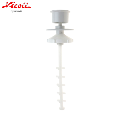 NICOLL 0709342 - Kit tirette et bouton blanc pour mécanisme 3500.