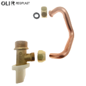 PR-REGIPLAST 620010 ROBINET D' ARRÊT + TUBULURE. POUR EUROFUTURA 600-620 APRÈS 2000.