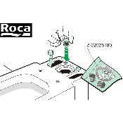 PR-ROCA A822028100 Kit d'installation réservoir.