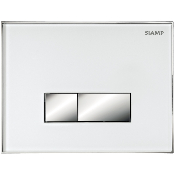 SIAMP 31 1934 10 Plaque de commande Double Volume Reflet 90. Blanche/Touches Mat.