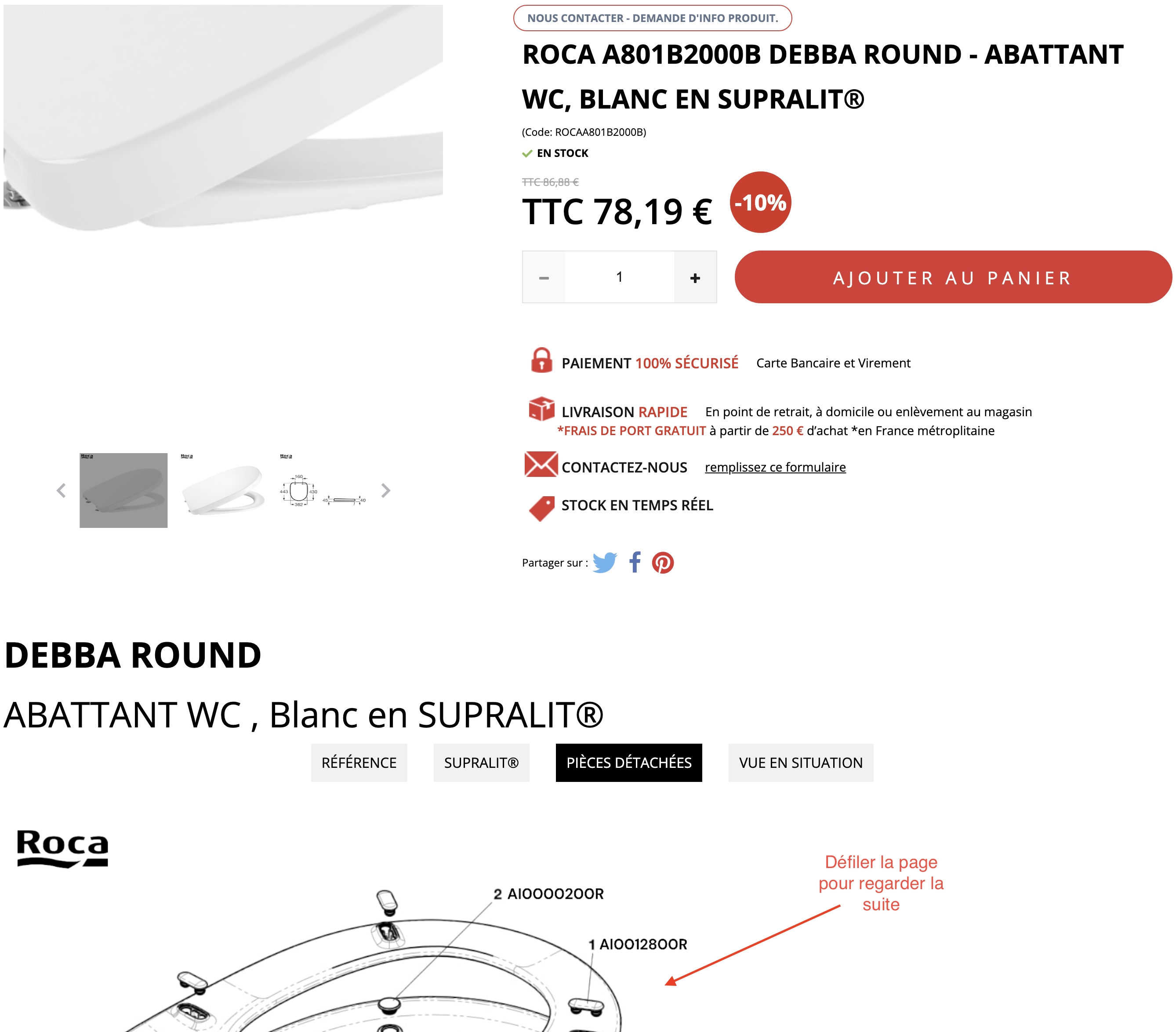 PAge FAQ - Descriptif produit